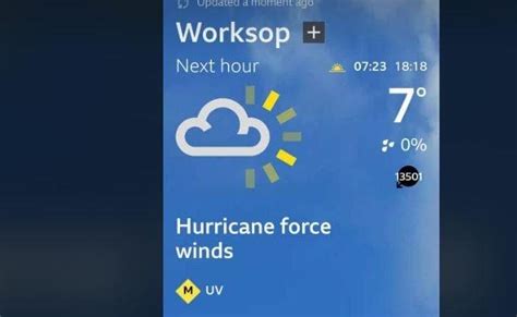 bbc weather uk worksop